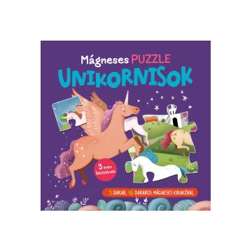 Mágneses puzzle - Unikornisok