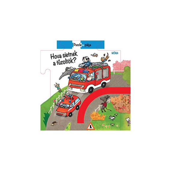 Puzzle és pálya - Hova sietnek a tűzoltók?