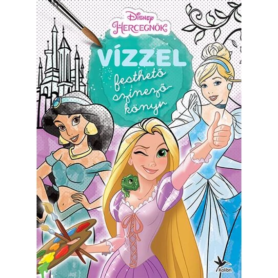 Vízzel festhető színezőkönyv: Disney hercegnők