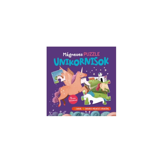Mágneses puzzle - Unikornisok